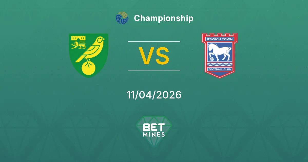 Norwich City vs Ipswich Town Pronóstico: Previa y Análisis del Partido | Championship 11-04-2026