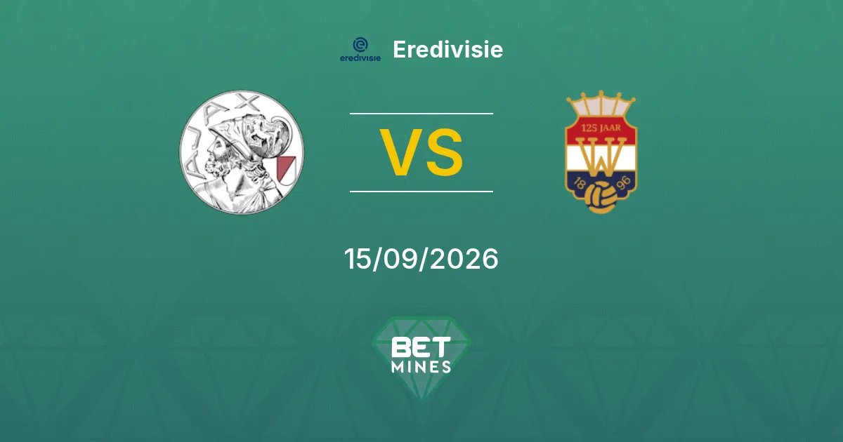 Ajax vs Willem II Prediction: Match Preview and Analysis | Eredivisie 15-09-2026