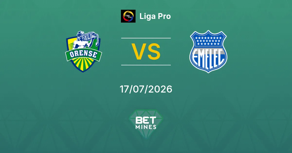 Orense vs Emelec Prediction: Match Preview and Analysis | Liga Pro 17-07-2026