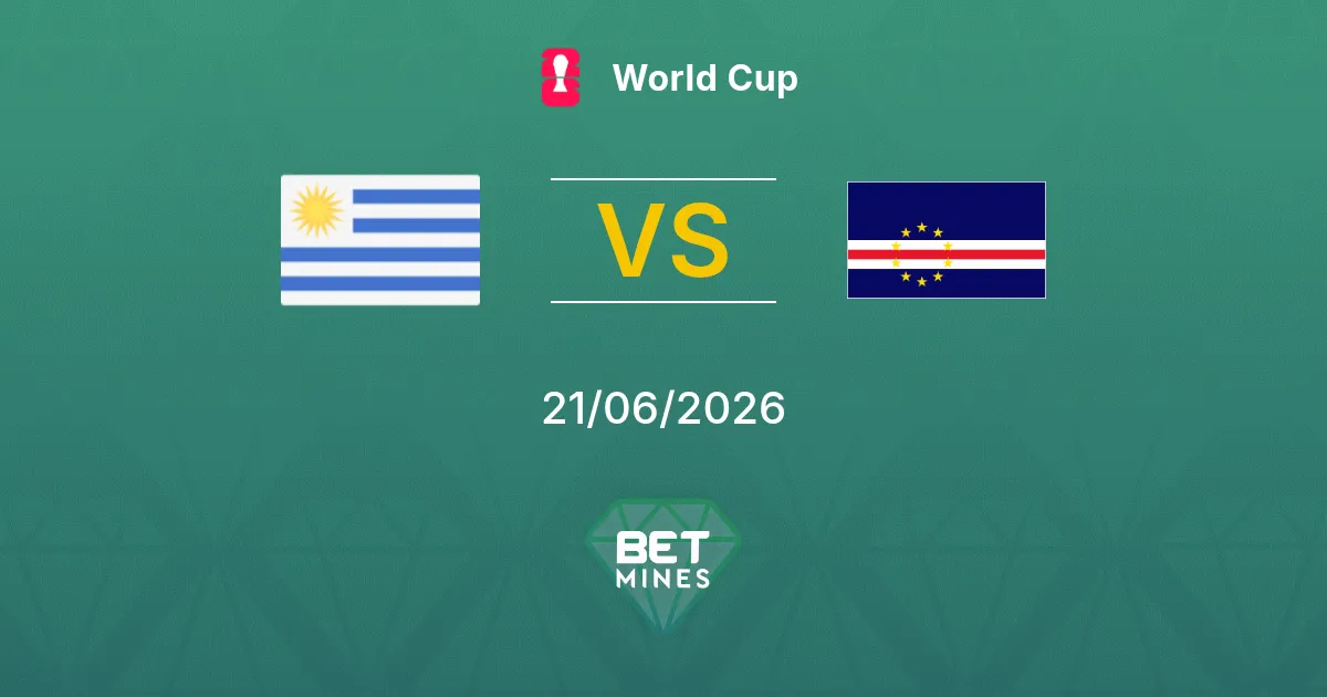 Uruguay vs Cabo Verde Pronóstico: Previa y Análisis del Partido | Mundial 21-06-2026