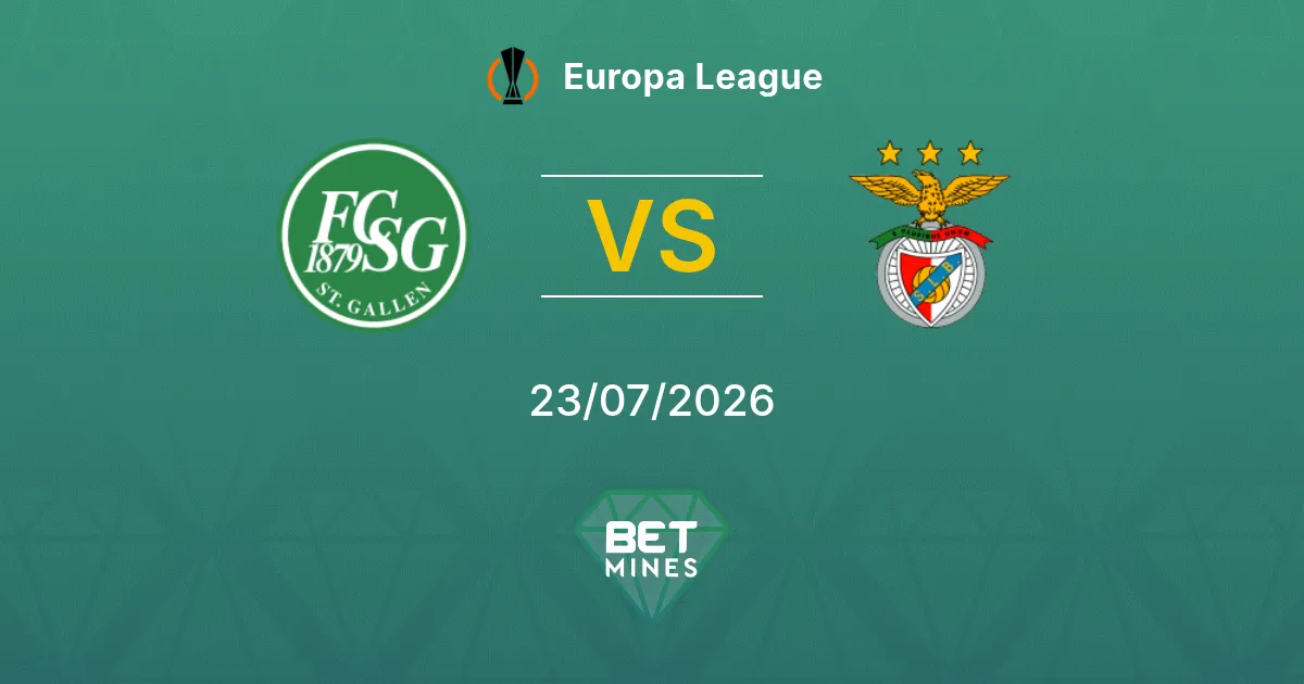 St. Gallen vs Benfica Prediction: Match Preview and Analysis | Europa League 23-07-2026