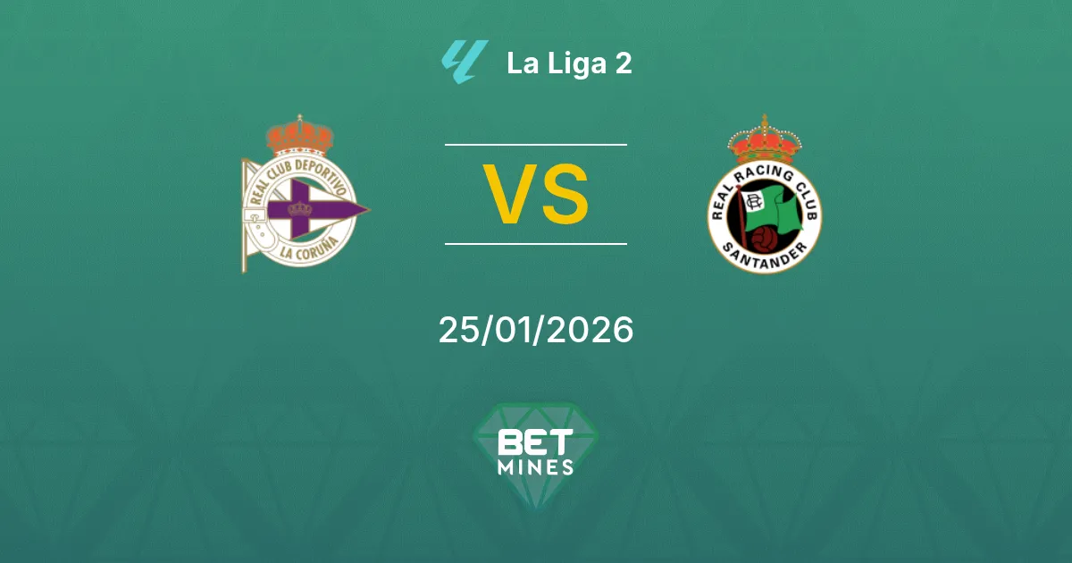 Deportivo La Coruña vs Racing Santander Prediction: Match Preview and Analysis | La Liga 2 25-01-2026