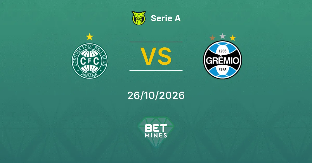 Coritiba vs Grêmio Pronóstico: previa y análisis del partido | Serie A 26-10-2026