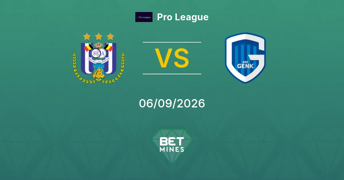 Pronostico Anderlecht vs Genk: Anteprima e Analisi della Partita | Pro League 06-09-2026