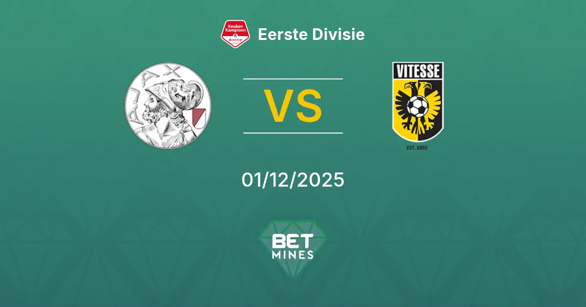 Jong Ajax vs Vitesse Prediction: Match Preview and Analysis | Eerste Divisie 01-12-2025