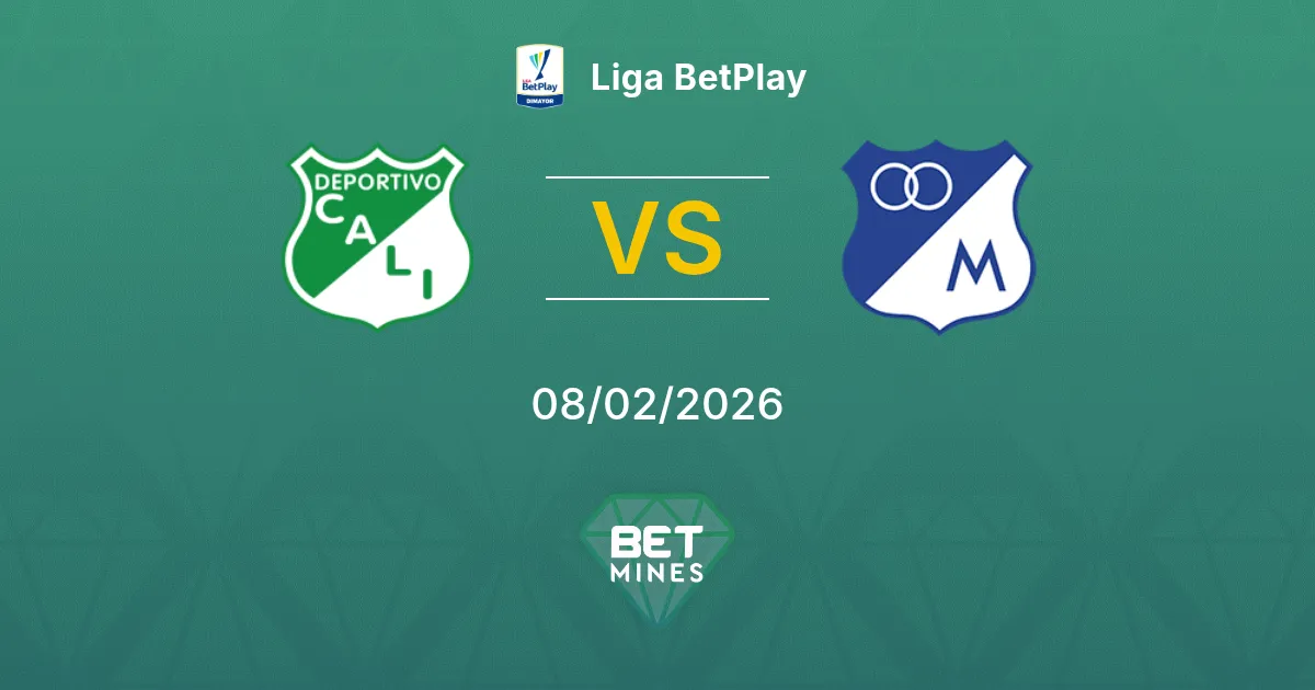 Deportivo Cali vs Millonarios Prediction: Match Preview and Analysis | Liga BetPlay 08-02-2026