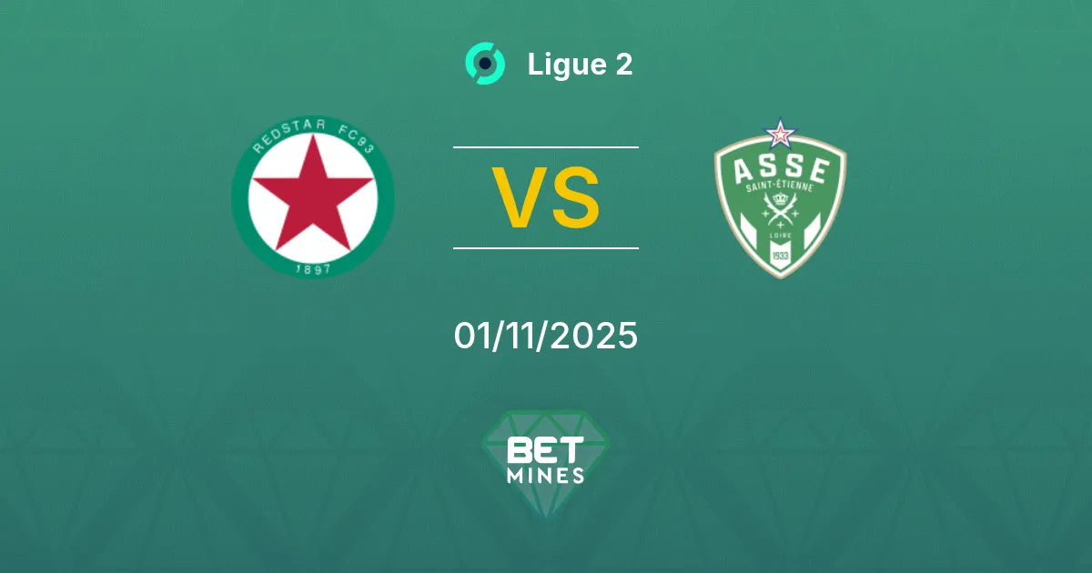 Red Star vs Saint-Étienne Prediction: Match Preview and Analysis | Ligue 2 01-11-2025
