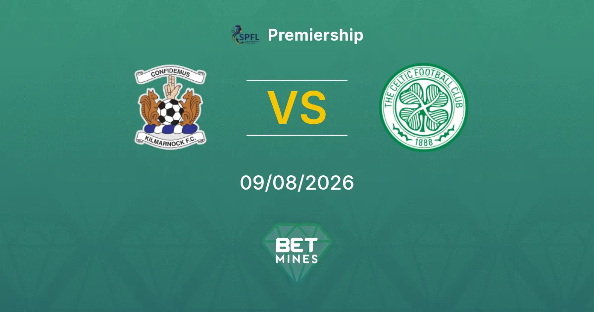 Palpite Kilmarnock x Celtic: Prévia e Análise da Partida | Premiership 09-08-2026