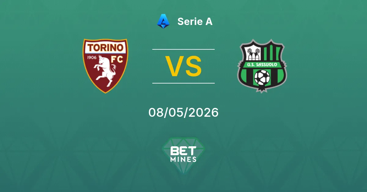 Torino vs Sassuolo Pronóstico: Previa y Análisis del Partido | Serie A 08-05-2026