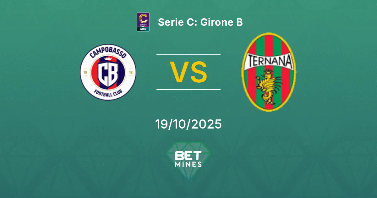 Campobasso vs Ternana Pronostico: Anteprima e Analisi della Partita | Serie C: Girone B 19-10-2025