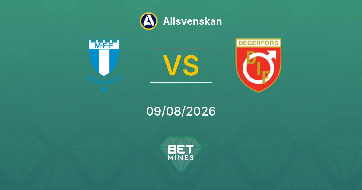 Palpite Malmö FF x Degerfors: Prévia e Análise da Partida | Allsvenskan 09-08-2026