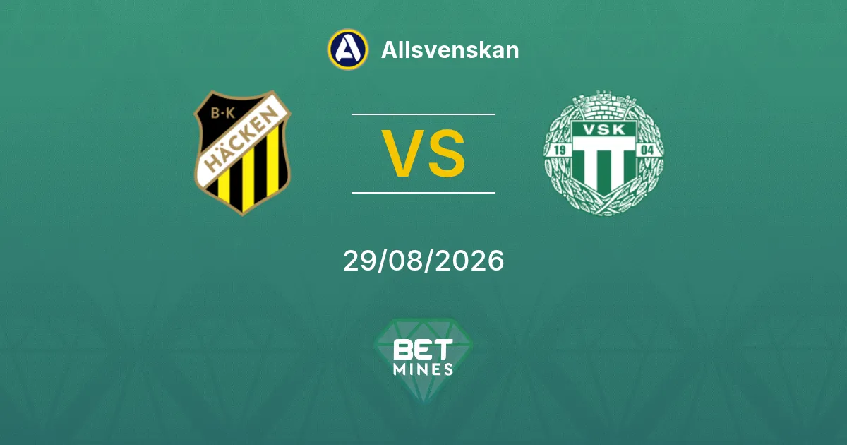 Palpite Häcken x Västerås SK: Prévia e Análise da Partida | Allsvenskan 29-08-2026