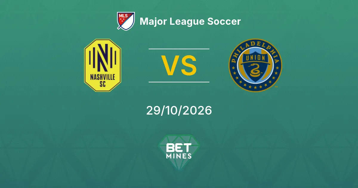 Nashville SC x Philadelphia Union Palpite: Prévia e análise da partida | Major League Soccer 29-10-2026