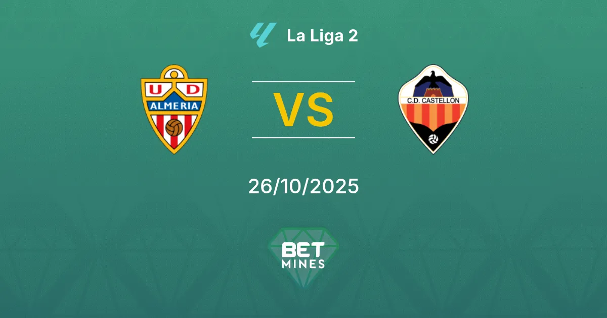 Almería vs Castellón Pronostico: Anteprima e Analisi della Partita | La Liga 2 26-10-2025