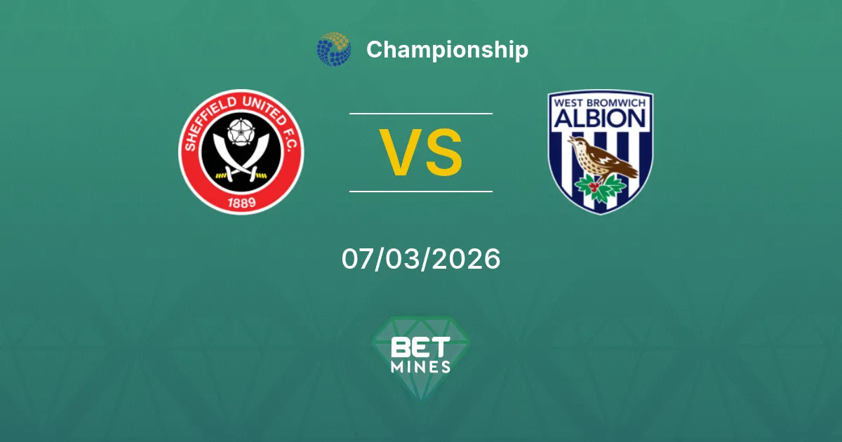 Sheffield United vs West Bromwich Albion Prediction: Match Preview and Analysis | Championship 07-03-2026