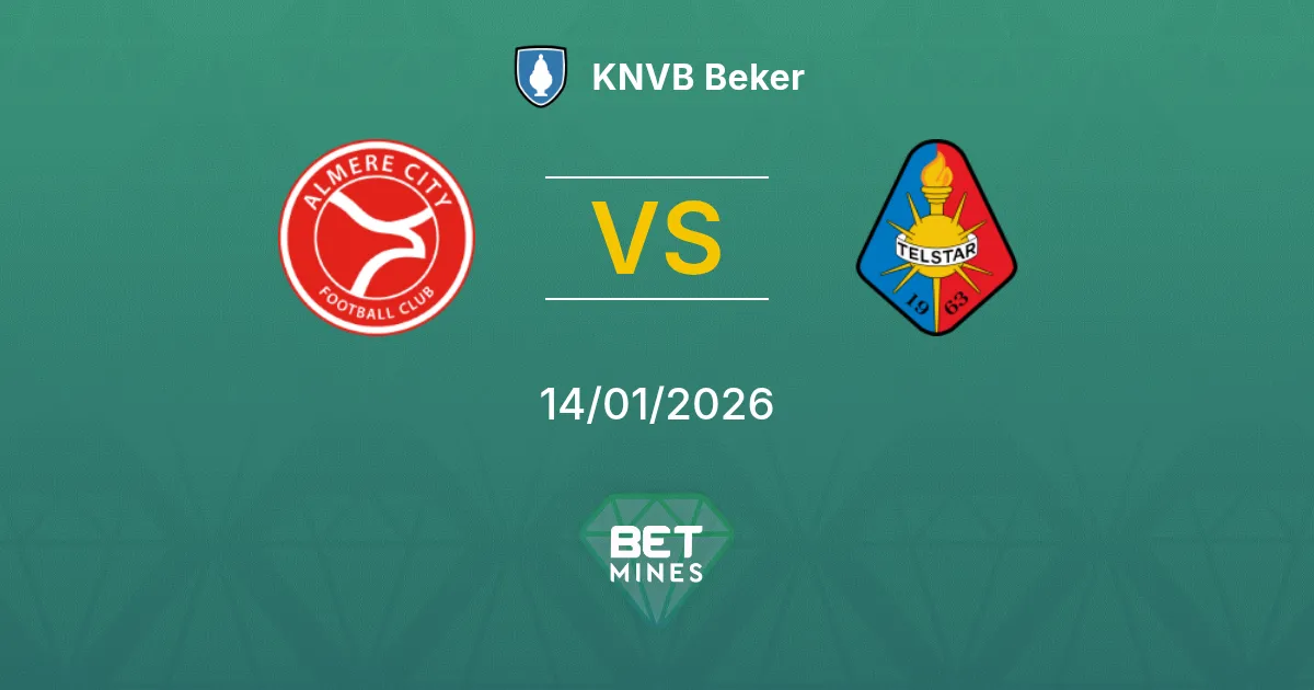 Almere City vs Telstar Pronostico: Anteprima e Analisi del Match | KNVB Beker 14-01-2026