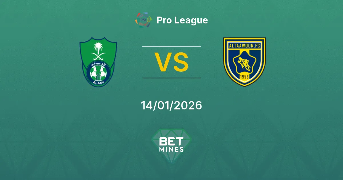 Al Ahli vs Al Taawoun Pronostico: Anteprima e Analisi della Partita | Pro League 14-01-2026