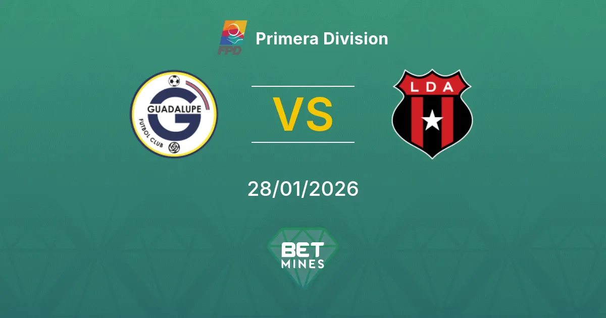 Guadalupe vs Alajuelense Prediction: Match Preview and Analysis | Primera Division 28-01-2026