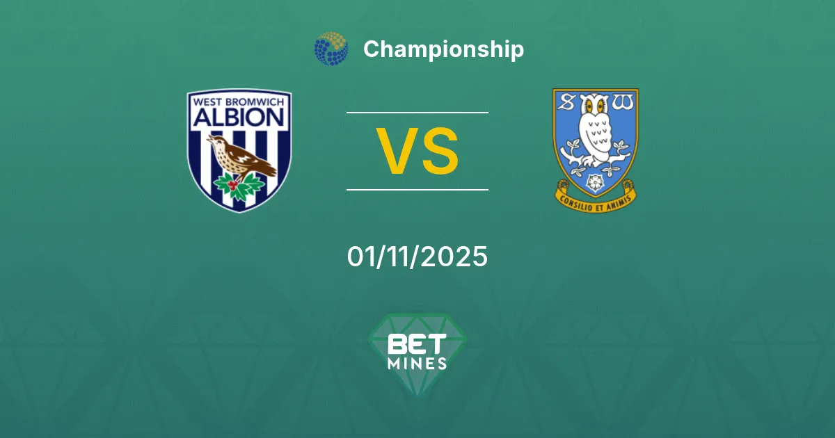 West Bromwich Albion vs Sheffield Wednesday Prediction: Match Preview and Analysis | Championship 01-11-2025