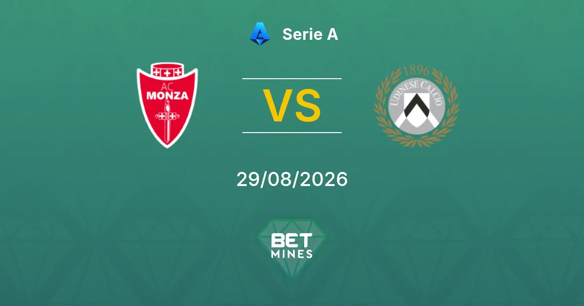 Palpite Monza x Udinese: Prévia e Análise da Partida | Serie A 29-08-2026