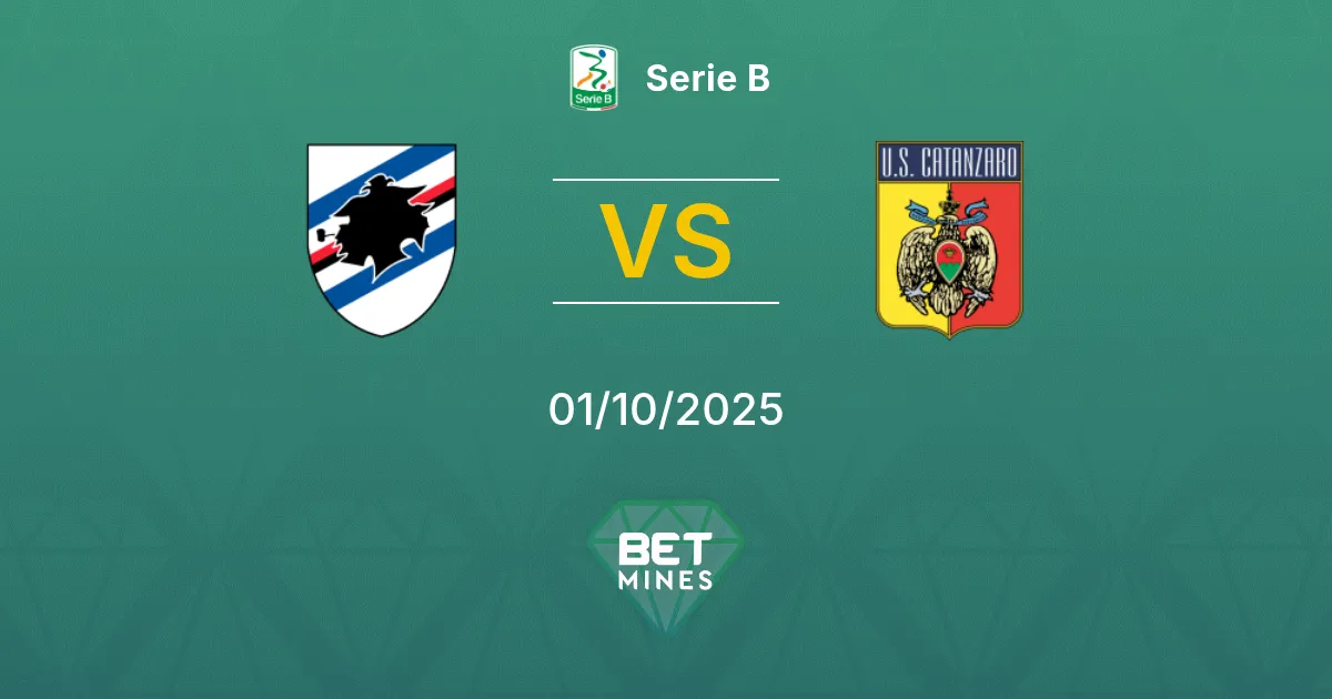 Sampdoria vs Catanzaro Pronostico: Preview e Analisi della Partita | Serie B 01-10-2025