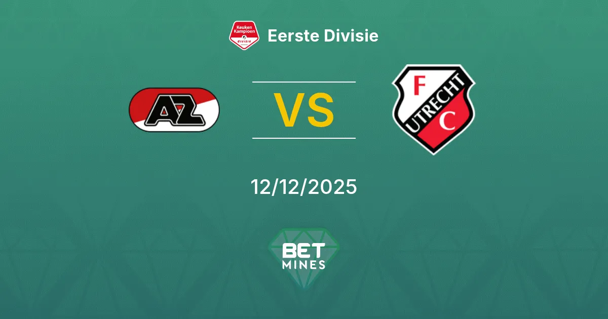 Jong AZ vs Jong FC Utrecht Pronostico: Anteprima e Analisi della Partita | Eerste Divisie 12-12-2025