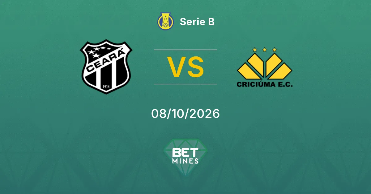 Ceará vs Criciúma Prediction: Match Preview and Analysis | Serie B 08-10-2026