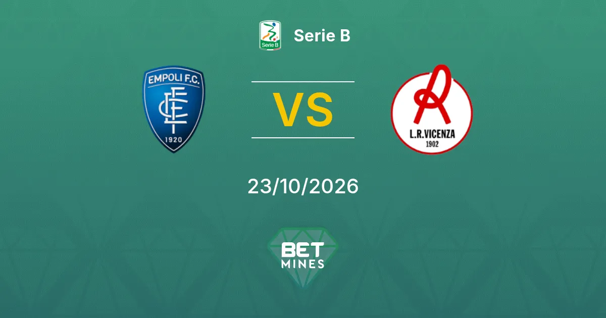 Empoli vs Vicenza Prediction: Match Preview and Analysis | Serie B 23-10-2026