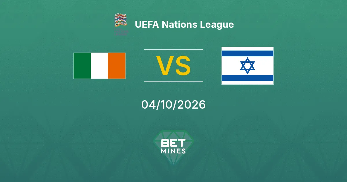 Palpite República da Irlanda x Israel: prévia e análise da partida | UEFA Nations League 04-10-2026