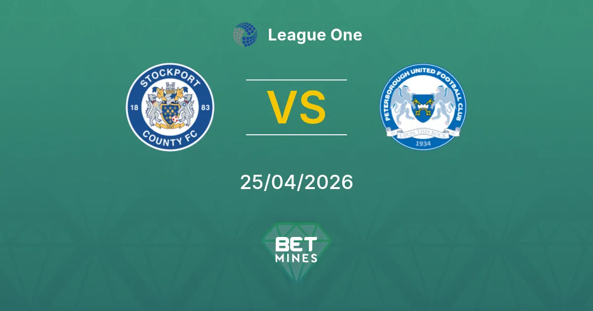 Stockport County vs Peterborough United Pronostico: Anteprima e Analisi della Partita | League One 25-04-2026