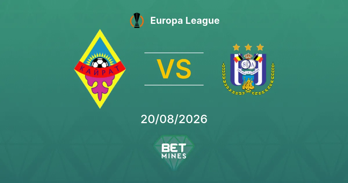 Pronostico Kairat vs Anderlecht: Anteprima e Analisi della Partita | Europa League 20-08-2026