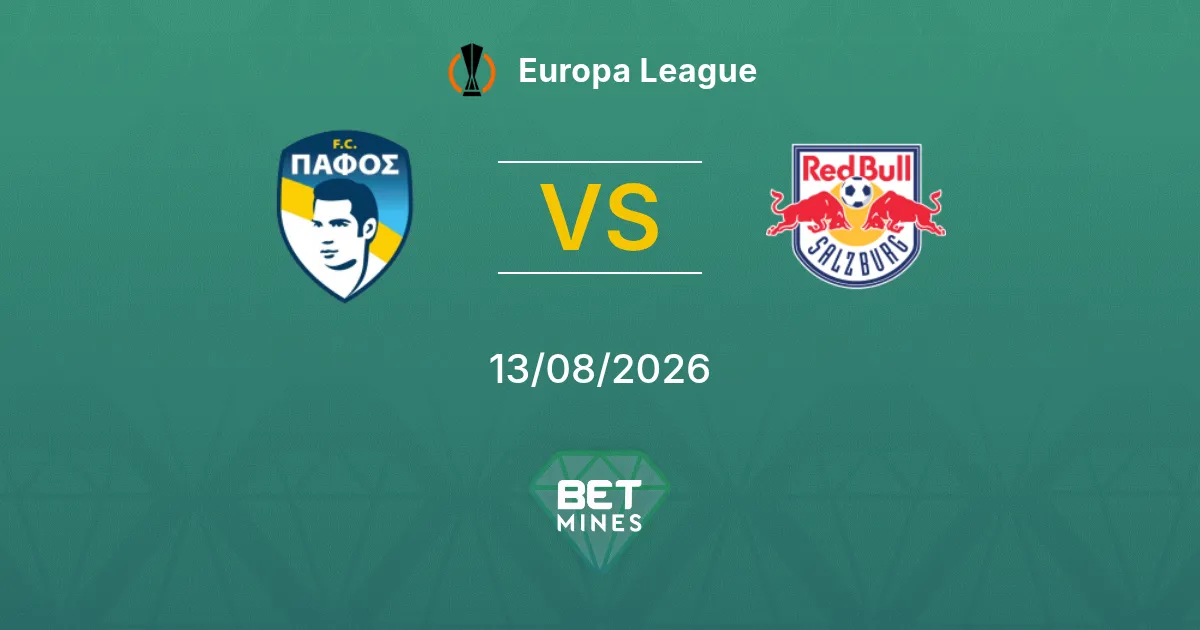 Pronóstico Pafos FC vs Salzburgo: Previa y Análisis del Partido | Liga Europa 13-08-2026