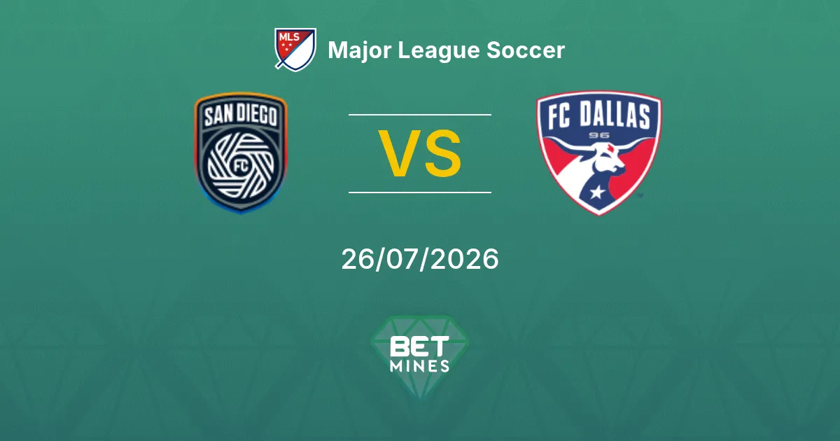 Pronostic San Diego vs Dallas : Aperçu et Analyse du Match | Major League Soccer 26-07-2026