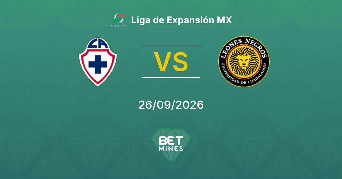 Pronostico Cruz Azul Hidalgo vs Universidad Guadalajara: Anteprima e Analisi della Partita | Liga de Expansión MX 26-09-2026