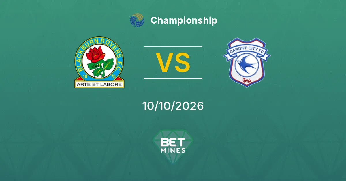 Blackburn Rovers vs Cardiff City Prediction: Match Preview and Analysis | Championship 10-10-2026