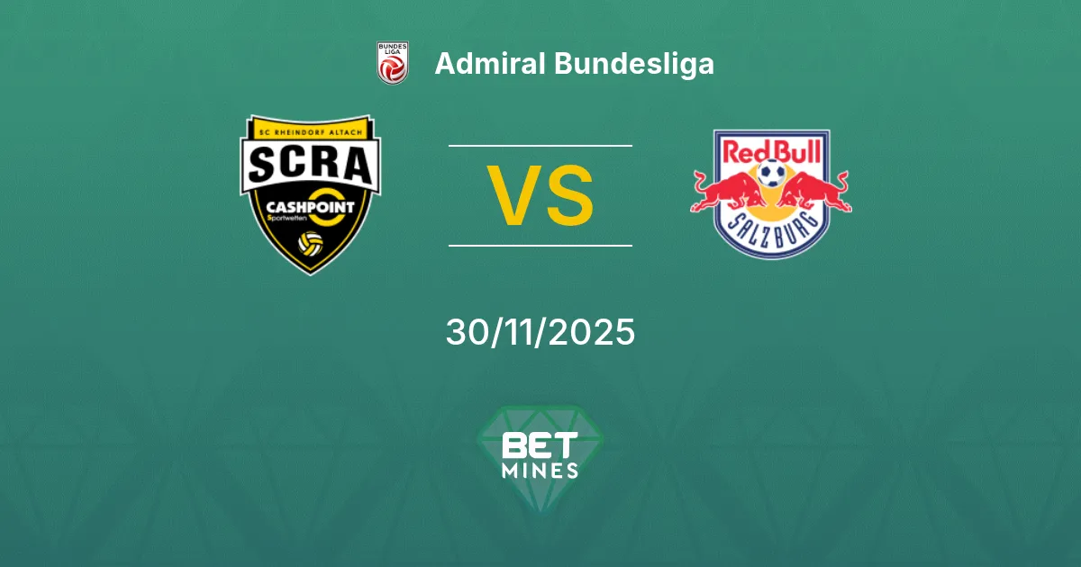 Rheindorf Altach vs Salzburg Prediction: Match Preview and Analysis | Admiral Bundesliga 30-11-2025