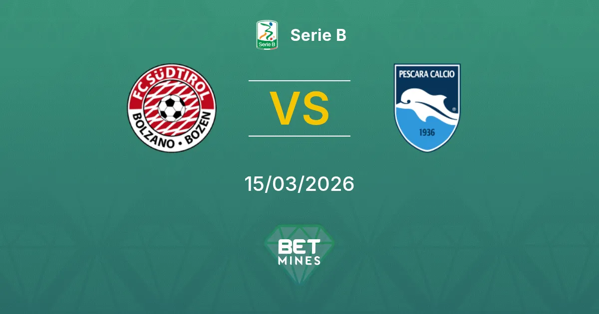 Südtirol vs Pescara Prediction: Match Preview and Analysis | Serie B 15-03-2026