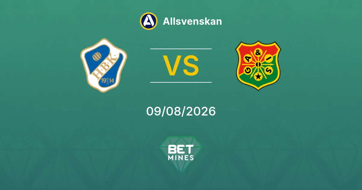 Palpite Halmstad x GAIS: Prévia e Análise da Partida | Allsvenskan 09-08-2026
