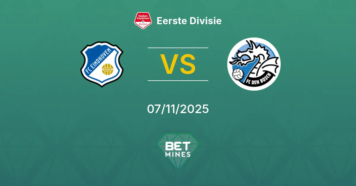 FC Eindhoven vs FC Den Bosch Prediction: Match Preview and Analysis | Eerste Divisie 07-11-2025