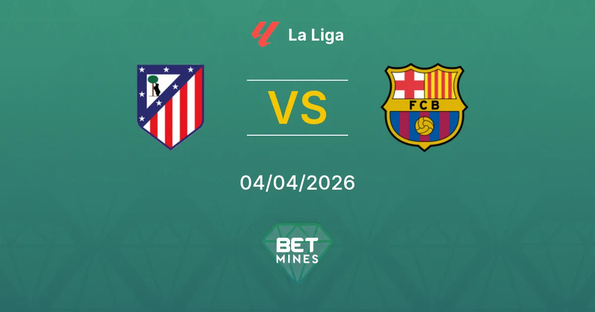 Atlético Madrid vs FC Barcelona Pronóstico: Previa y Análisis del Partido | La Liga 04-04-2026