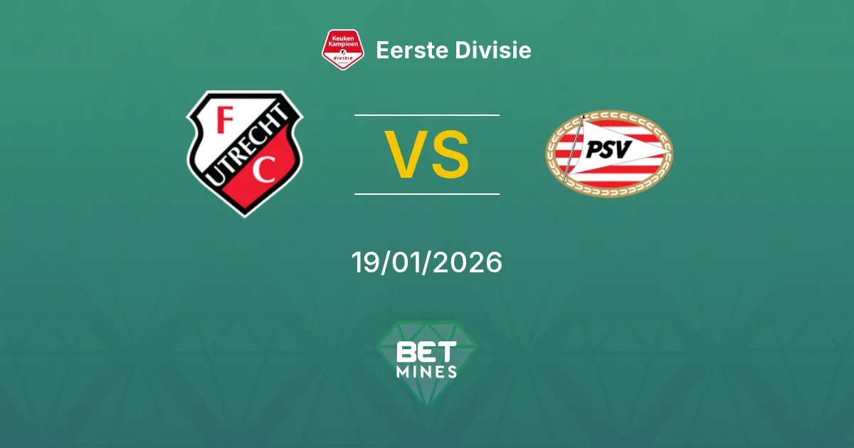 Jong FC Utrecht vs Jong PSV Prediction: Match Preview and Analysis | Eerste Divisie 19-01-2026