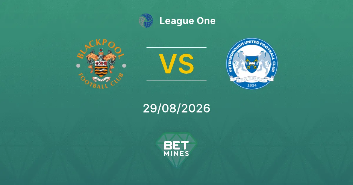Palpite Blackpool x Peterborough United: Prévia e Análise da Partida | League One 29-08-2026