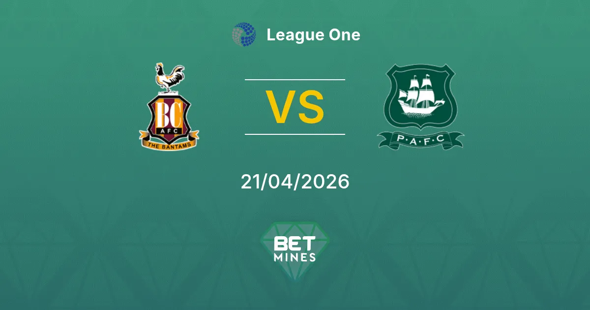 Bradford City vs Plymouth Argyle Pronostico: Anteprima e Analisi della Partita | League One 21-04-2026