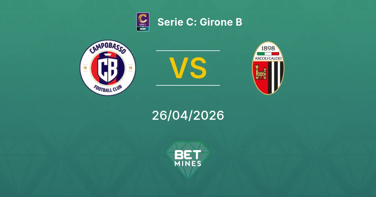 Campobasso vs Ascoli Pronostico: Anteprima e Analisi della Partita | Serie C: Girone B 26-04-2026