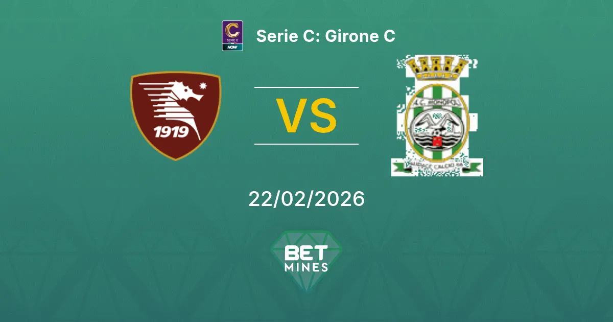 Salernitana vs Monopoli Prediction: Match Preview and Analysis | Serie C: Girone C 22-02-2026