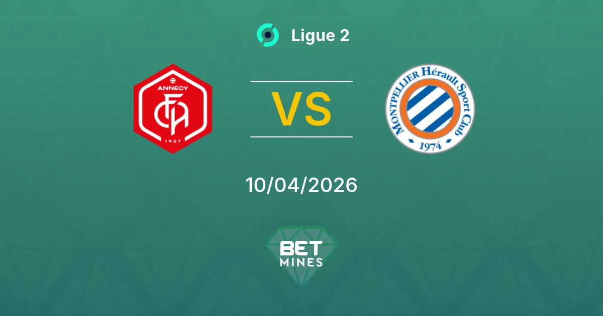 Annecy vs Montpellier Pronóstico: Previa y Análisis del Partido | Ligue 2 10-04-2026