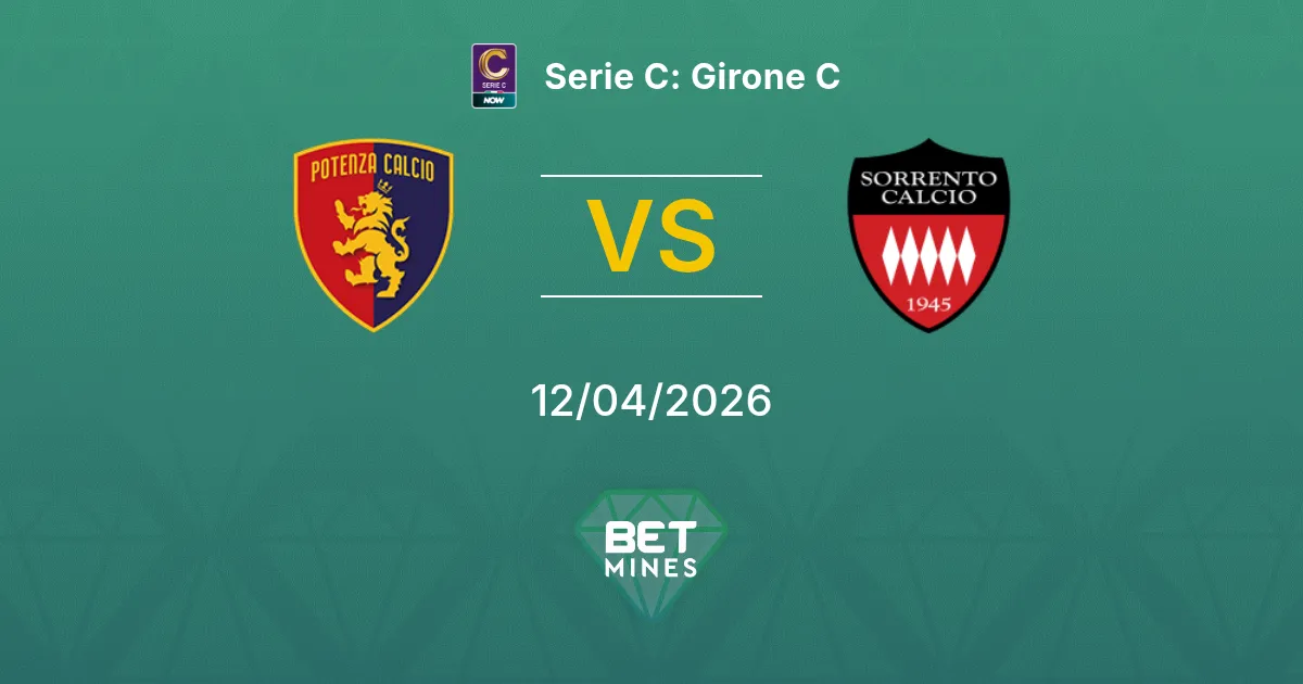 Potenza Calcio vs Sorrento Pronóstico: Previa y Análisis del Partido | Serie C: Grupo C 12-04-2026
