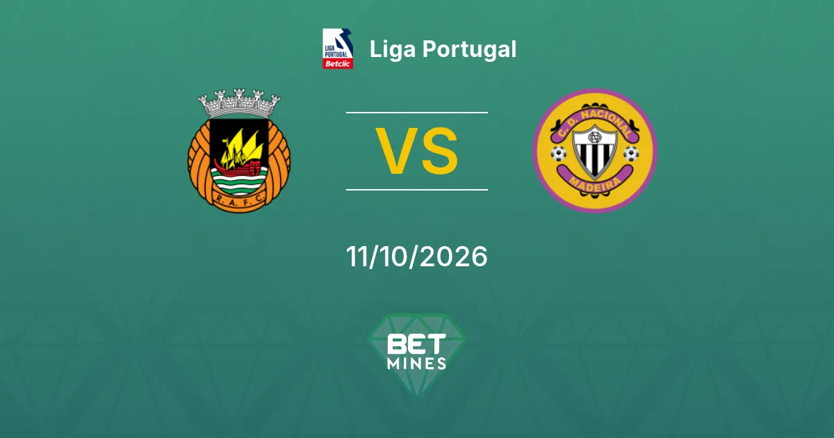 Rio Ave vs Nacional Pronostic : avant-match et analyse | Liga Portugal 11-10-2026
