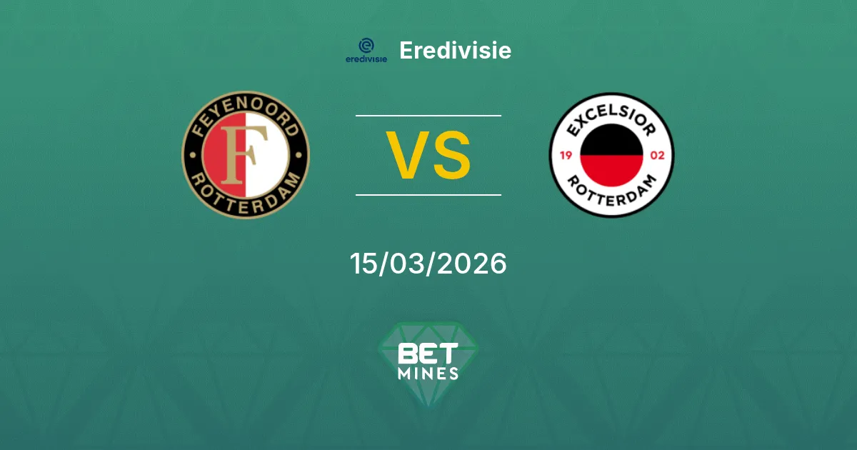 Feyenoord vs Excelsior Prediction: Match Preview and Analysis | Eredivisie 15-03-2026