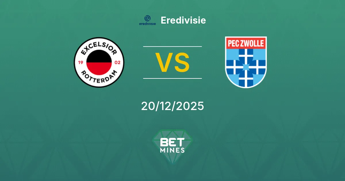 Excelsior vs PEC Zwolle Pronostico: Anteprima e Analisi della Partita | Eredivisie 20-12-2025